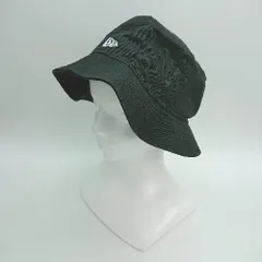 ◇ NEW ERR 紫外線対策 薄手 ブランドロゴ 無地 シンプル ハット ブラック サイズM-L レディース E  【1308290014288】