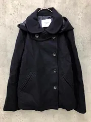 URBAN RESEARCH DOORS アーバンリサーチドアーズ DR97-27M709 ショールカラー2WAYショート コート size36/紺 ◆■ レディース