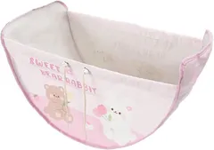 シャンディニー(Chandeny) 車用 ハンモック 収納 クマ ウサギ 車載 収納バッグ カーシート吊り下げ式 背面収納 (ピンク・SWEET)