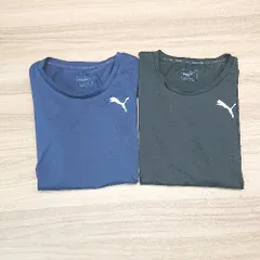 ◇ 《 PUMA プーマ まとめ売り2点セット サイズM Uネックフレンチ袖 Tシャツ レディース 》 E  【1308290020227】