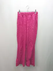 ◇ JEANASIS ジーナシス ウエストゴム 派手色 ポケット おしゃれ ストレートパンツ サイズS ピンク レディース E  【1308290019443】
