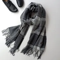 23区 オンワード樫山 PURE CASHMERE ピュアカシミヤ100%ストール マフラー Free グレー系(100K＋8379)25F