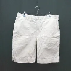 ◇ EDIFICE  エディフィス フロントファスナー シンプル 爽やか ショートパンツ サイズ48 ホワイト メンズ E  【1308290021613】