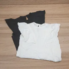 ◇ 《 JEANASIS ジーナシス まとめ売り2点セット サイズF クルーネック 色違い Tシャツ レディース 》 E  【1308290021187】