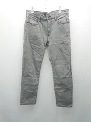 ◇ UNIQLO JEANS フロントファスナー ストレートパンツ カジュアル ジーンズ サイズ32 グレー メンズ E  【1308290026571】