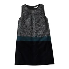 ZK38 PAULE KA ポールカ ジャンパースカート バイカラー ウール モヘア混 フランス製 Aライン レディース 36サイズ