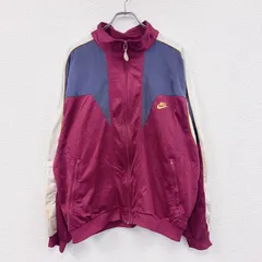 古着 used　90s～　NIKE　ナイキ　トラックジャケット/ジャージ　スウッシュ　デカロゴ　銀タグ　マルチカラー　Lサイズ