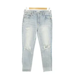 スライ SLY JEANS パンツ デニム ジーンズ テーパード ダメージ加工 クラッシュ加工 27 青 ブルー /AO11
