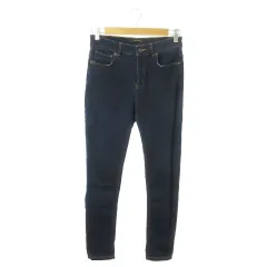 ジーナシス JEANASIS パンツ デニム ジーンズ スキニー ストレッチ ハイウエスト M 紺 ネイビー /AO11