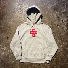Supreme 20aw Cross Box Logo Hooded Sweatshirt M グレー シュプリーム クロスボックスロゴ パーカー 2020aw