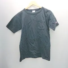 ◇ Champion チャンピオン クルーネック 胸ポケット ヘビーウェイト 半袖 Ｔシャツ サイズS ネイビー系 メンズ E  【1308290033012】