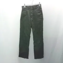 ◇ Kastane カジュアル シンプル 切りっぱなし ダメージ加工 デニムパンツ サイズ1 ブラック レディース E  【1308290034316】