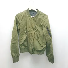 ◇ moussy マウジー リバーシブル ポケット メンズライク 長袖 ブルゾン サイズ2 カーキ レディース E  【1308290033357】のサムネイル