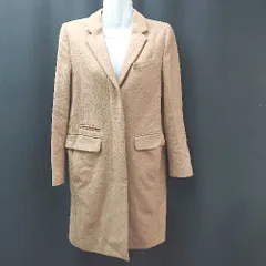 ◇ MACPHEE マカフィー フロントボタン バックスリット 秋冬 長袖 チェスターコート サイズ38 ブラウン レディース E  【1308290036457】