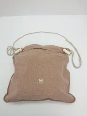 ◇ THEATRE PRODUCTS ワンポイント 2WAY コンパクトサイズ シンプル ハンド ショルダーバッグ ブラウン レディース E  【1308290038932】