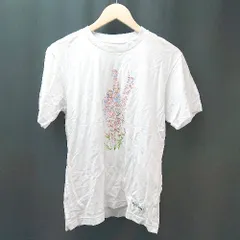 ◇ UNIQLO × JW Anderson コラボ商品 イラストプリント ラウンドネック 半袖 Tシャツ サイズM ホワイト レディース E  【1308290039335】