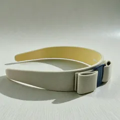 Salvatore Ferragamo　フェラガモ　ヴァラリボン　カチューシャ　サテン　マットゴールド系のサムネイル