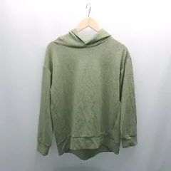 ◇ A.V.V アーヴェヴェ フーディー シンプル ゆったり ポリエステル混合生地 長袖 パーカー サイズL グリーン レディース E  【1308290045817】のサムネイル