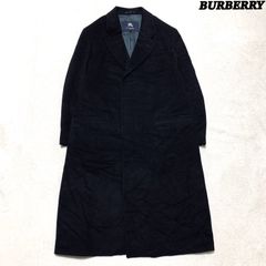 【極美品】バーバリー カシミヤ チェスターコート ダークネイビー メンズ M-L 美品】バーバリー カシミヤ チェスターコート ダークネイビー メンズ