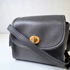 ✨BCランク　COACH　old coach　vintage  Shoulder bag　mini Shoulder bag　pouch　black　 glove-tanned leather　9018