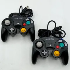 【中古美品】ゲームキューブ コントローラー ブラック 2個セット Nintendo Gamecube NGC 任天堂 ニンテンドー