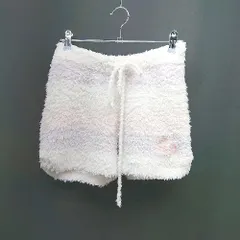 ◇ gelato pique ウエストゴム ボーダー ロゴ ルームウエア（ショートパンツ） サイズF パープル レディース E  【1308290047767】