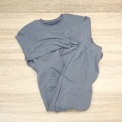 ◇ La-gemme ラジェム 無地 クルーネック 裏起毛 ウエストゴム ロング セットアップ 表記なし グレー レディース E  【1308290047514】