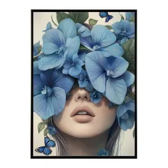 【B4サイズ（約25x36cm）】【me-poster-58】アートフラワーレディ お花 ブーケ 女性 モデル 植物 ボタニカル 北欧 ポスター 用紙とサイズが選べる インテリア おしゃれ  プリントポスター フォト イラスト