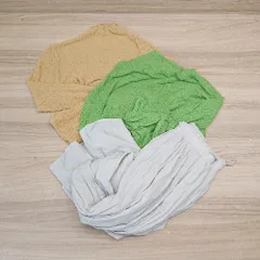 ◇ 《 earth music&ecology まとめ売り3点セット サイズF 薄手 シアートップス ワイドパンツ レディース 》 E  【1308290048177】