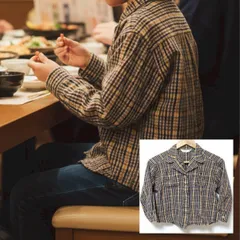レトロで可愛い◎【Burberrys】バーバリー 長袖シャツ トップス チェック柄  ウール100% マルチカラー 白タグ ヴィンテージ 希少 古着コーデ ベージュ系 キッズ サイズ130〜140位/M40760jF