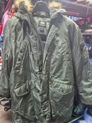 ディッキーズ カーキ マウンテンパーカー ダウン L