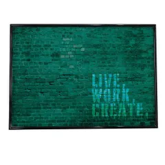 【A3サイズ（約30×42cm）】【mo-poster-17】アートプリント ポスター インテリア おしゃれ アート モダン CG コンピューター 壁紙 英語 グラフィック 緑 グリーン   特大 大きい 小さい 横