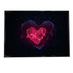 【A3サイズ（約30×42cm）】【mo-poster-20】アートプリント ポスター インテリア おしゃれ アート モダン ハート ピンク 炎 カワイイ 恋愛 光 CG アート   特大 大きい 小さい 横