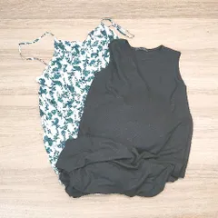 ◇ 《 JEANASIS ジーナシス まとめ売り2点セット サイズＦ 花柄 無地 ワンピース レディース 》 E  【1308290048665】