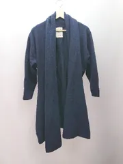 ◇ studio CLIP ウール100% リブ 無地 ゆったり 長袖 カーディガン 表記なし ネイビー レディース E  【1308290048481】