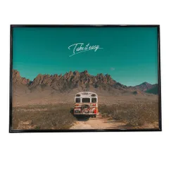 【B3サイズ（約36x51cm）】【mo-poster-6】ポスター サーフ ハワイアン レトロ ヴィンテージ アメリカン ヤシの木 バス 車 乗り物 インテリア おしゃれ アート モダン   特大 小さい 横