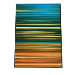 【B3サイズ（約36x51cm）】【mo-poster-9】カラフル レインボー 横線 ポスター インテリア フォト オシャレ アート モダン 縦