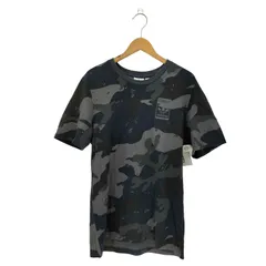 アディダスオリジナルス adidas Originals トレフォイルロゴ ネイビー カモフラ 半袖クルーネック Tシャツ メンズ  M