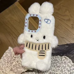 もこもこ ミッフィー iPhone16 15 14 13 12ケース ぬいぐるみ風 アップル対応 新機種対応あり