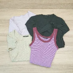 ◇ 《 Kastane カスタネ まとめ売り4点セット サイズF 綺麗め 柄もの ブラウス/ニット/インナー レディース 》 E  【1308290049150】