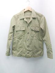 ◇ AmericanEagle アメリカンイーグル 胸ポケット カジュアル 長袖 シャツ サイズXS カーキ メンズ E 【1308290048801】