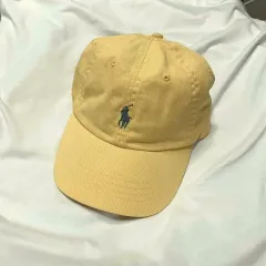 ポロ ラルフローレン コットン チノ ボールキャップ ライトイエロー ポニーロゴ