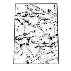 【B2サイズ（約51x73cm）】【pbg-poster-1030】アートプリント ポスター インテリア アート モダン シンプル お洒落  絵具 ペンキ 落書き 墨 モノクロ かっこいい 壁   特大 大きい 小さい 縦