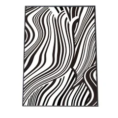 【B1サイズ（約73x103cm）】【pbg-poster-1034】ポスター モダン シンプル お洒落 ゼブラ モノクロ シマウマ アフリカ エクレクティック ミックス オリジナリティ アースカラー シャビーシック 可愛い かわいい  縦