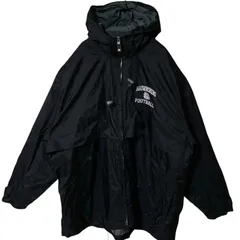 2XL オーバーサイズ ワンポイント 刺繍 ナイロン チームロゴ ホロウェイ ウィンドブレーカー ジャケット アウター レディース ユニセックス メンズ 古着 長袖 ブラック 黒