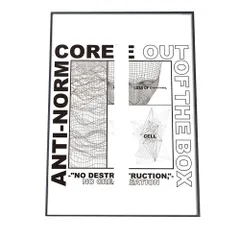 【A3サイズ（約30×42cm）】【pbg-poster-1092】アート 北欧 英字 キレイ目 白 ポスター  ポスター フォト フレーム オシャレ アート モダン シンプル オシャレ お洒落  特大 大きい 小さい 縦