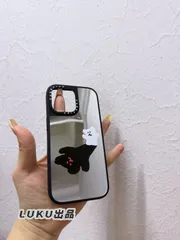 【人気】MagSafe対応 シャドーベア 鏡面 iPhoneケース CASETiFY 耐衝撃 ケースティファイ スマホケース iPhone17/17Pro/16Pro/16/15/14/13/12 多機種対応