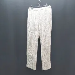 ◇ URBAN RESEARCH DOORS ウエストゴム チェック柄 春向け ストレートパンツ サイズ0 ライトブラウン レディース E  【1308290056134】