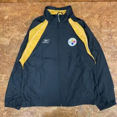 NFL オフィシャル Reebok PITTS BURGH STEELERS ナイロンジャケット M リーボック スティーラーズ アメフト スポーツ ユーズド USED 古着