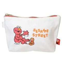 セサミストリート コスメポーチ 舟形ポーチ エルモ  小物入れ キャラクター グッズ